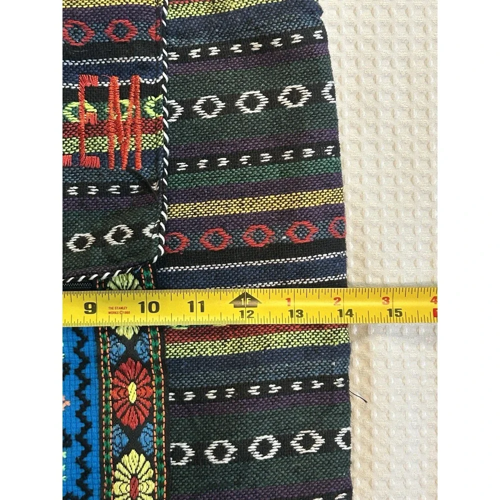 Backpack Bag Embroidered Jerusalem - Vibrant Colors